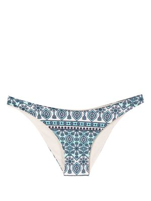 MC2 Saint Barth ethnic-print bikini bottoms - Green