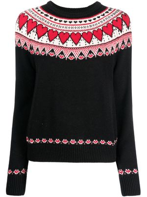 MC2 Saint Barth fair-isle crew-neck jumper - Black