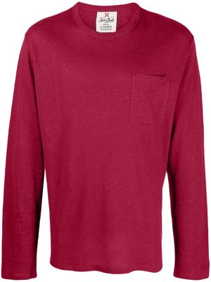 MC2 Saint Barth fine-knit linen T-shirt - Red