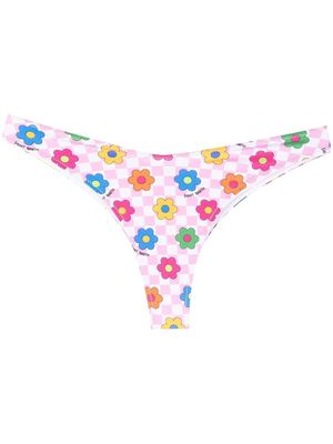 MC2 Saint Barth floral-print bikini bottoms - White