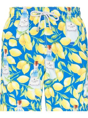 MC2 Saint Barth Gin Mare lemon 17 swim shorts - Blue