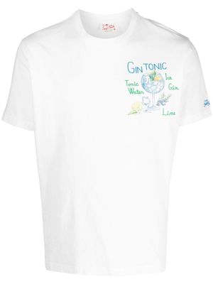 MC2 Saint Barth Gin Tonic cotton T-shirt - White