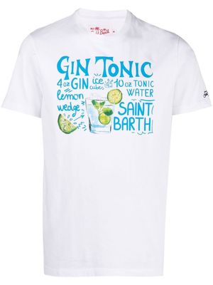 MC2 Saint Barth Gin Tonic Recipe graphic T-shirt - White