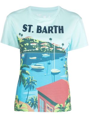 MC2 Saint Barth graphic print T-shirt - Blue