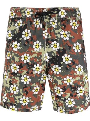 MC2 Saint Barth Gustavia camouflage swim shorts - Green