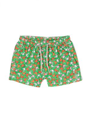 MC2 Saint Barth Kids all-over crab-print swim shorts - Green