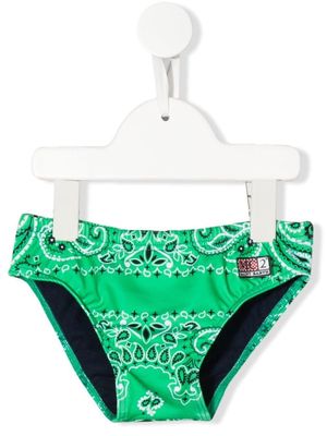 MC2 Saint Barth Kids Billy bandana-print swim trunks - Green