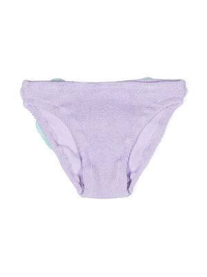 MC2 Saint Barth Kids bow-detail bikini bottoms - Purple