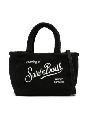 MC2 Saint Barth Kids Clarine logo-embroidered bag - Black