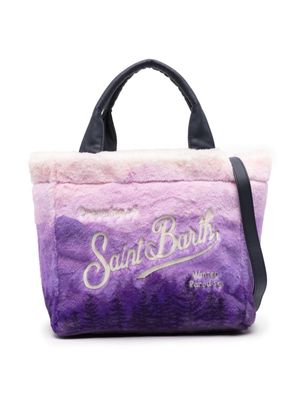 MC2 Saint Barth Kids Colette faux-fur shoulder bag - Purple
