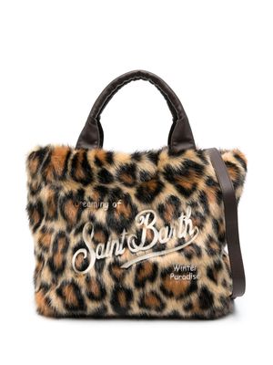 MC2 Saint Barth Kids Colette leopard-print tote bag - Brown