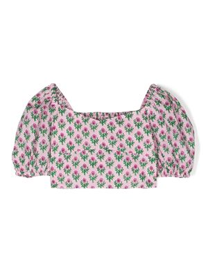 MC2 Saint Barth Kids Delia Jr floral-print blouse - Pink