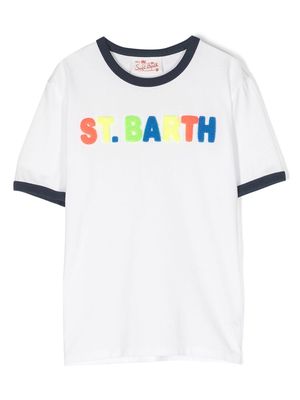 MC2 Saint Barth Kids embossed-logo cotton T-shirt - White