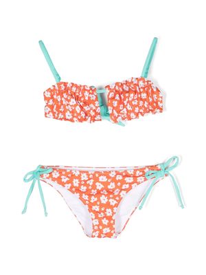 MC2 Saint Barth Kids floral-print bikini - Orange