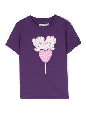 MC2 Saint Barth Kids graphic-print cotton T-shirt - Purple