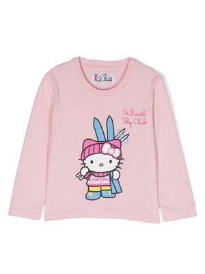 MC2 Saint Barth Kids Hello Kitty print jersey sweatshirt - Pink