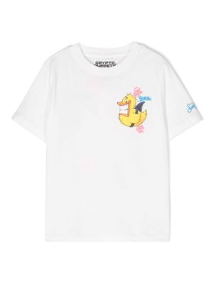 MC2 Saint Barth Kids illustration-print cotton T-shirt - White