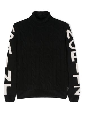 MC2 Saint Barth Kids intarsia-knit wool-blend jumper - Black