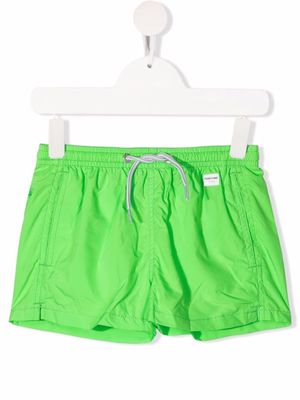 MC2 Saint Barth Kids Jean shell swim shorts - Green