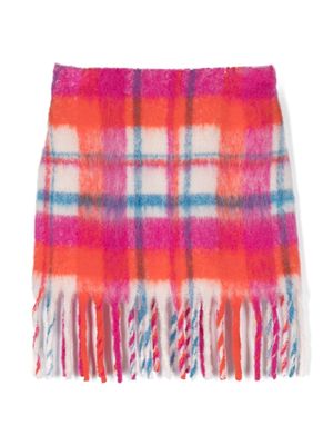 MC2 Saint Barth Kids Katrine fringed-edge skirt - Pink