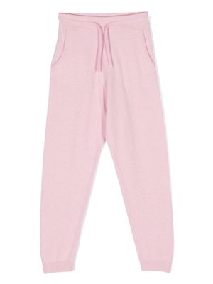 MC2 Saint Barth Kids logo-embroidered tapered track pants - Pink