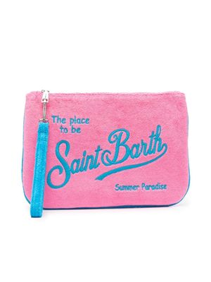 MC2 Saint Barth Kids logo-print cotton bag - Pink