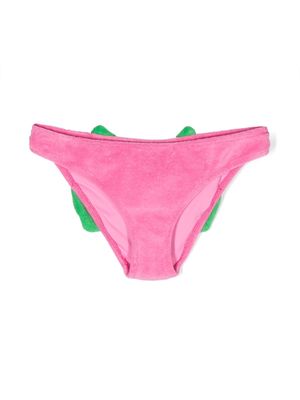 MC2 Saint Barth Kids Madame bow-detail bikini briefs - Pink