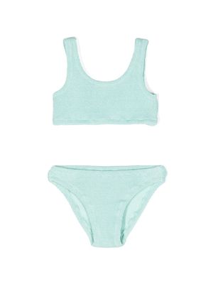 MC2 Saint Barth Kids metallic-threading bikini - Green