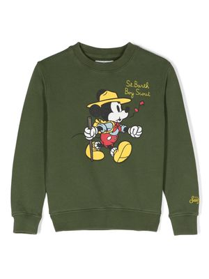 MC2 Saint Barth Kids Mickey Mouse cotton sweatshirt - Green