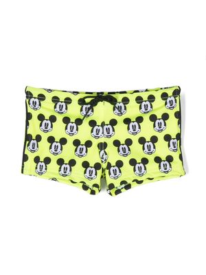 MC2 Saint Barth Kids Mickey Mouse print swim shorts - Yellow