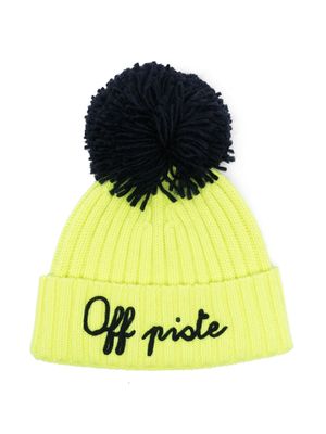 MC2 Saint Barth Kids Moritz pompom beanie - Green