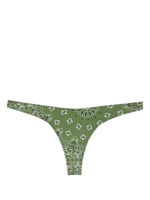 MC2 Saint Barth Kids Naomi bandana-print bikini bottoms - Green