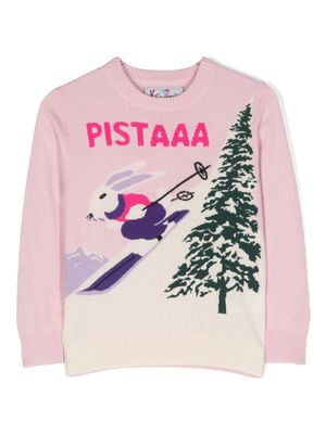 MC2 Saint Barth Kids patterned intarsia-knit jumper - Pink