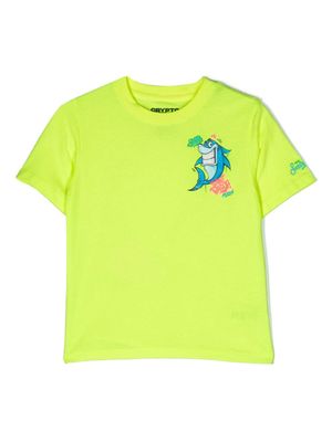 MC2 Saint Barth Kids shark-print cotton T-Shirt - Yellow