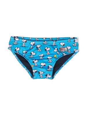 MC2 Saint Barth Kids Snoopy-print bikini bottoms - Blue