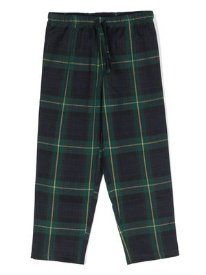 MC2 Saint Barth Kids tartan-check drawstring pajama bottoms - Green