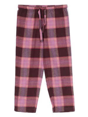 MC2 Saint Barth Kids tartan-check drawstring pajama bottoms - Purple