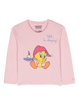MC2 Saint Barth Kids Tweedy Bird-print cotton T-shirt - Pink