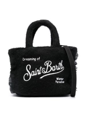 MC2 Saint Barth Kids Vanity logo-embroidered shoulder bag - Black