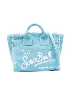 MC2 Saint Barth Kids Vanity logo-print mini bag - Blue