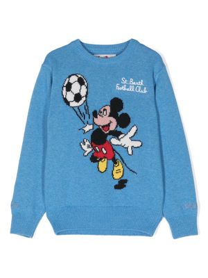 MC2 Saint Barth Kids x Disney© Mickey Mouse intarsia-knit jumper - Blue
