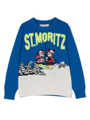 MC2 Saint Barth Kids x Disney Douglas St. Moritz jumper - Blue