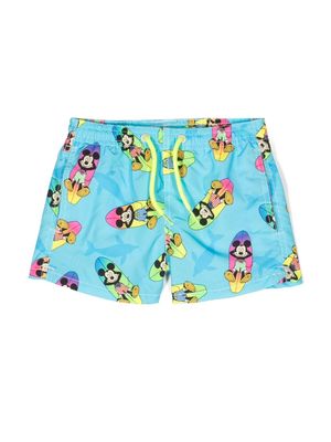 MC2 Saint Barth Kids x Disney graphic-print swim shorts - Blue