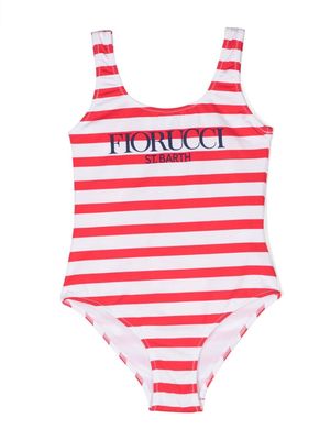 MC2 Saint Barth Kids x Fiorucci striped swimsuit - Pink
