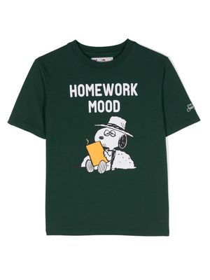 MC2 Saint Barth Kids x Peanuts© Snoopy cotton T-shirt - Green