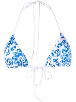 MC2 Saint Barth Leah halter bikini-top - Blue