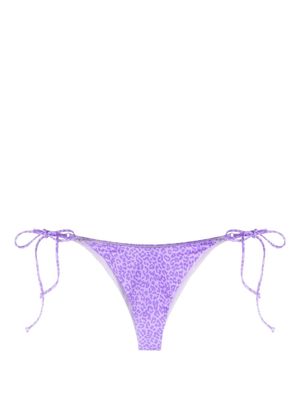 MC2 Saint Barth leopard-print bikini briefs - Purple