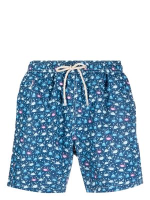 MC2 Saint Barth Lighting animal-print swim shorts - Blue