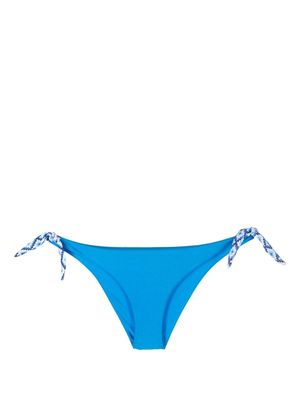 MC2 Saint Barth logo-patch bikini bottom - Blue