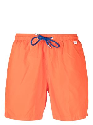 MC2 Saint Barth logo-patch drawstring swim shorts - Orange